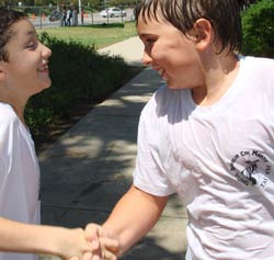 Bowing and Salute to start and end the Tai Chi Youth classes.