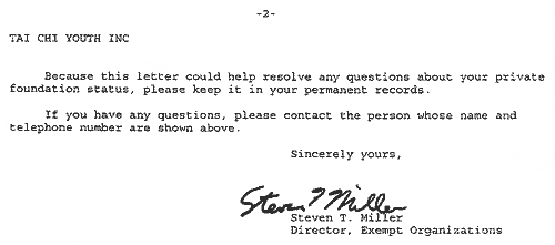 Page 2 IRS letter