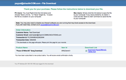 PayPal and PayLoadz links for products
